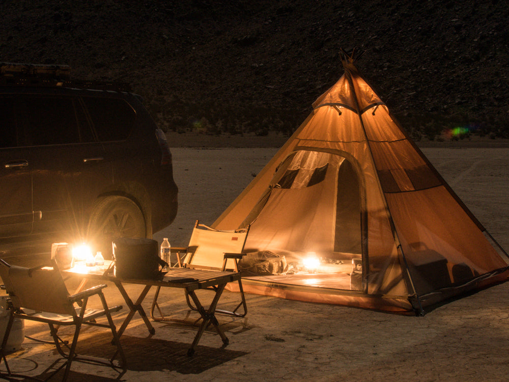 tente camping tipi DOS